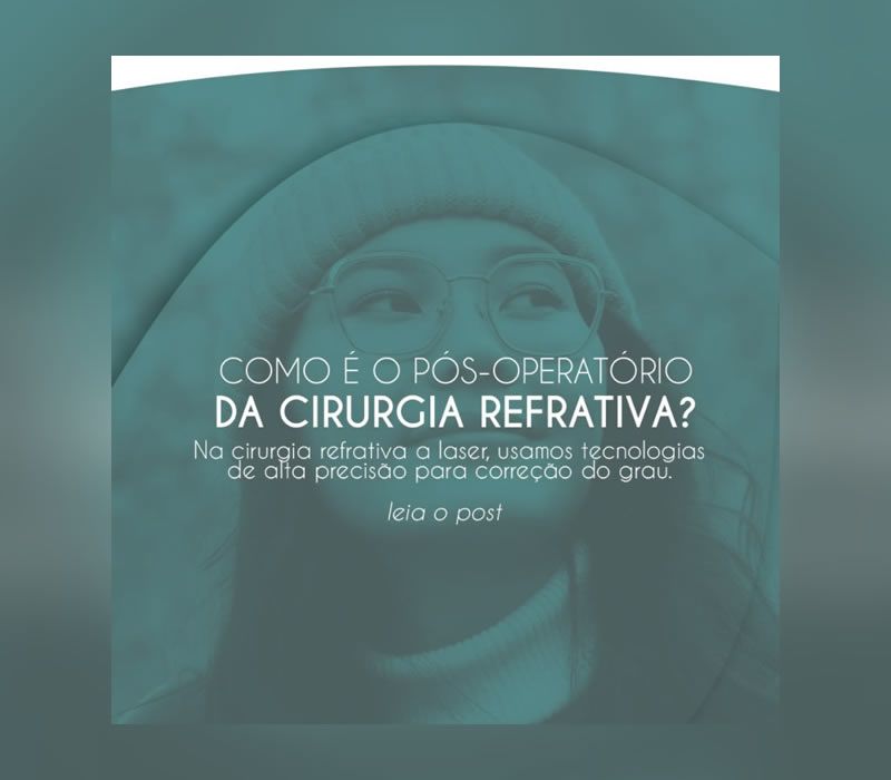 Pos Operatorio da Cirurgia Refrativa a Laser em Ponta Grossa